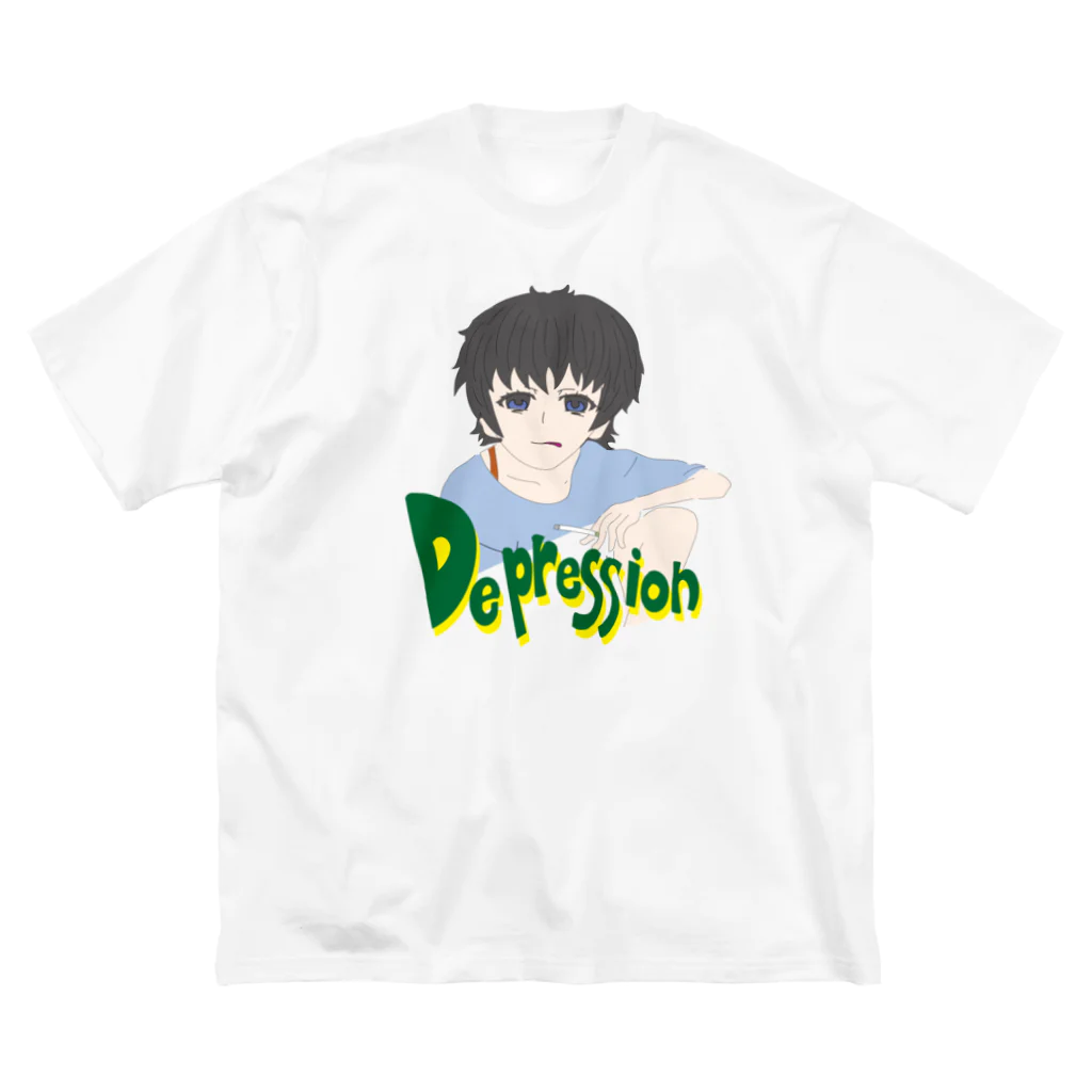 kimichan storeのDepression ビッグT ビッグシルエットTシャツ