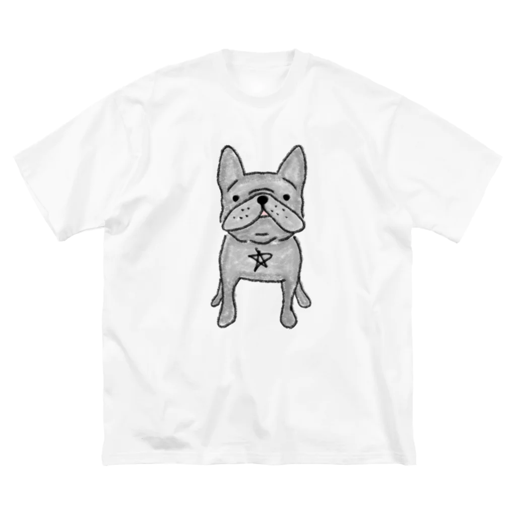 DABUROU.2-17-9のフレブル☆ブルーマール ビッグシルエットTシャツ