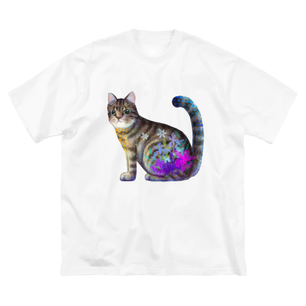 yucca-ticcaの猫 キジトラ ビッグシルエットTシャツ