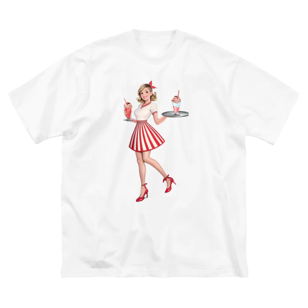 桜音ことこ企画のアメリカンダイナーcute ビッグシルエットTシャツ