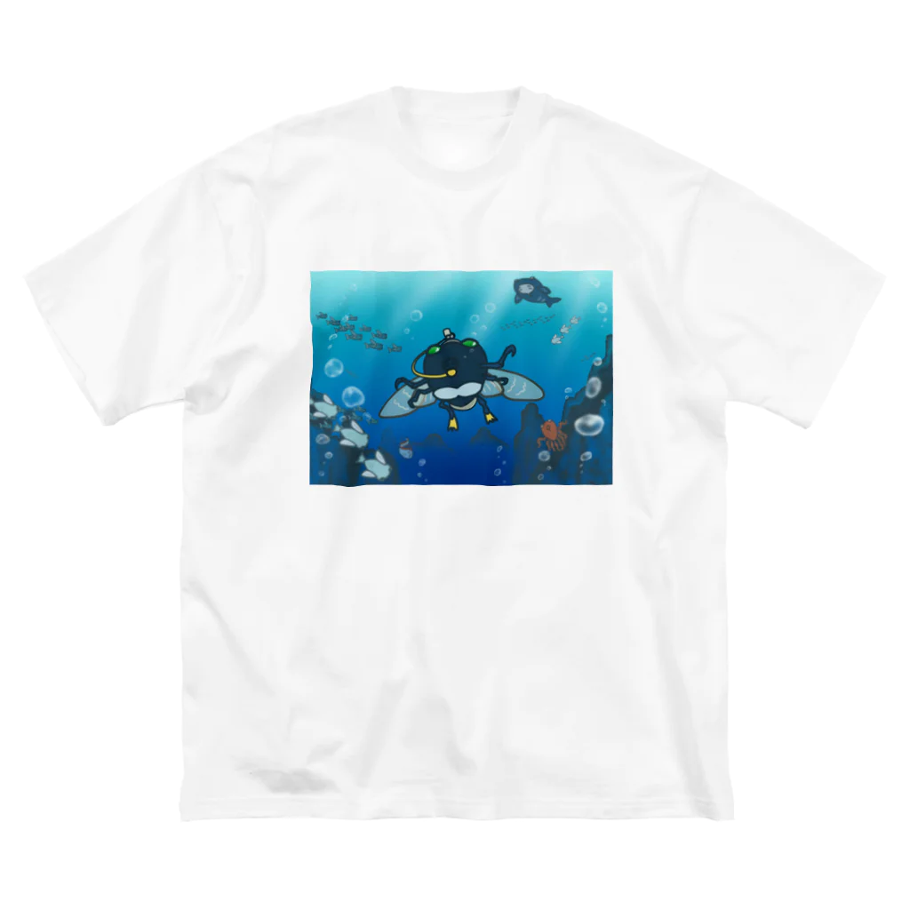 AtelierCharoiのセミマリン&海のなかまたち Big T-Shirt