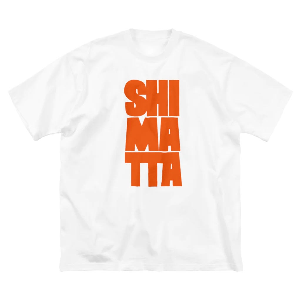 狭間商会のSHIMATTA orange ビッグシルエットTシャツ