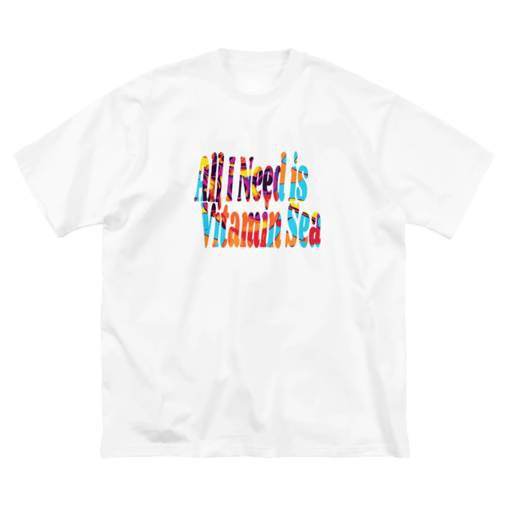 ぷんすこ(♂)のAll I Need is Vitamin Sea ビッグシルエットTシャツ