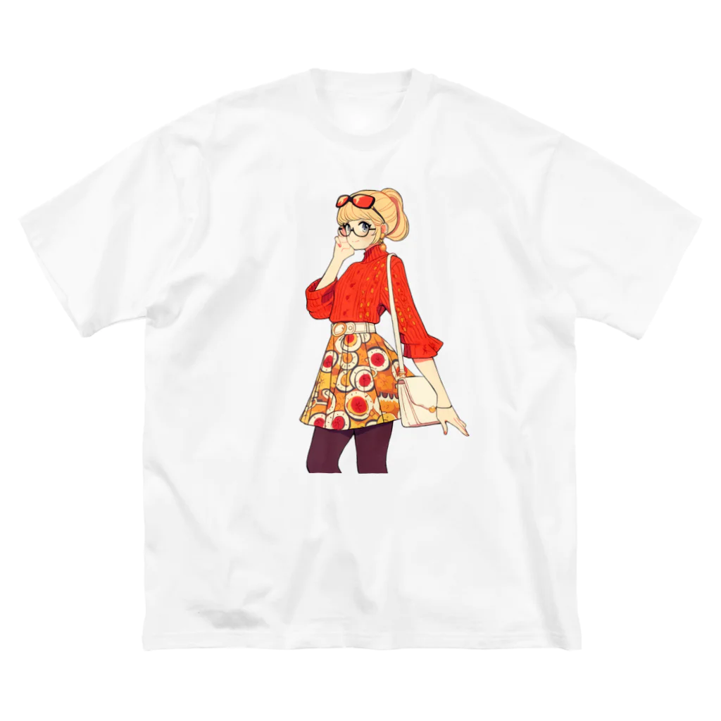 桜音ことこ企画の赤いスウィター ビッグシルエットTシャツ