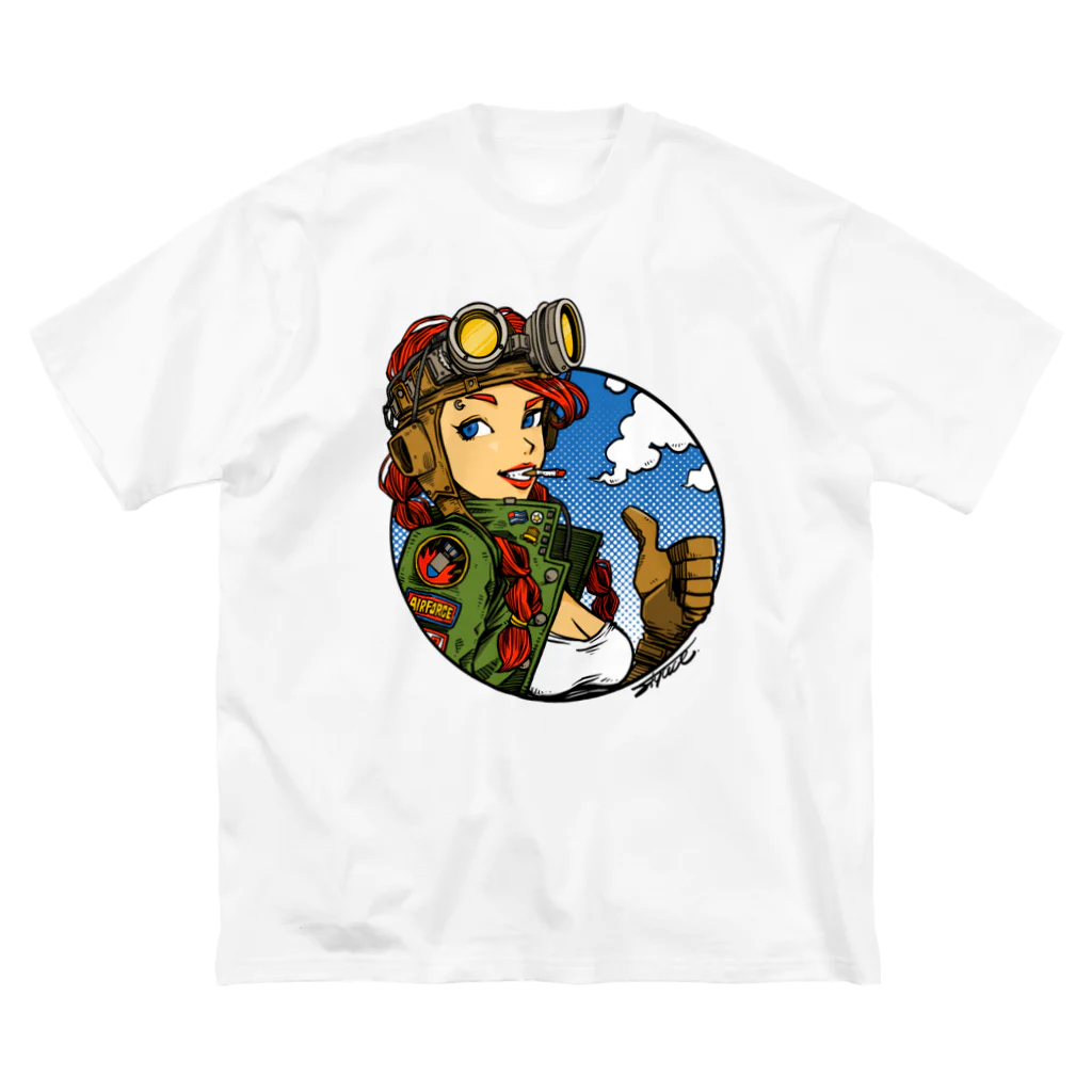 FLYACEのAIR FORCE GIRL ビッグシルエットTシャツ