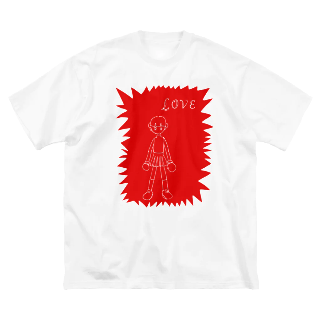 寿々木ここねのlove fight ビッグシルエットTシャツ