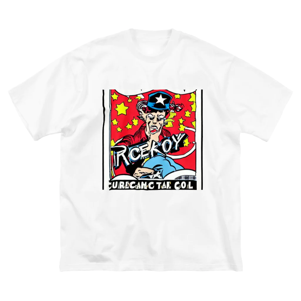 ぞろめでぃあのアメコミ風デザイン ビッグシルエットTシャツ