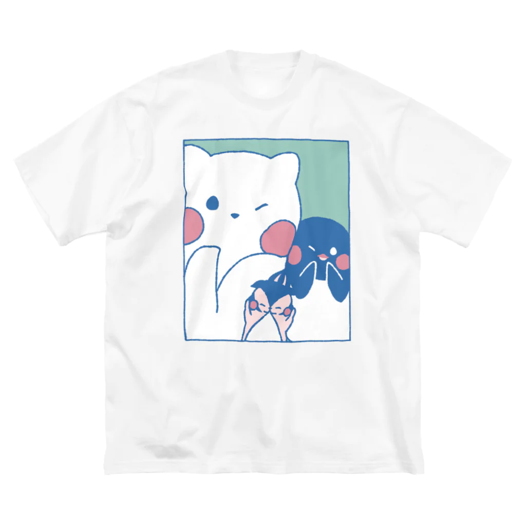 tafu tafuのかわいいポーズのしろぎんしま Big T-Shirt