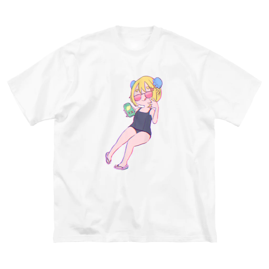 みノノン🍀のみノノンママTee”summer” ビッグシルエットTシャツ