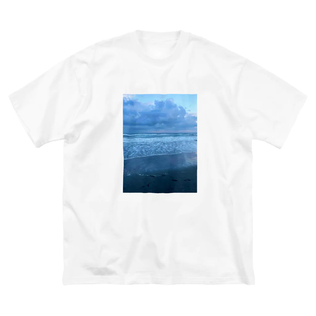 豊風本舗の夏の九十九里浜の浜辺　３ Big T-Shirt