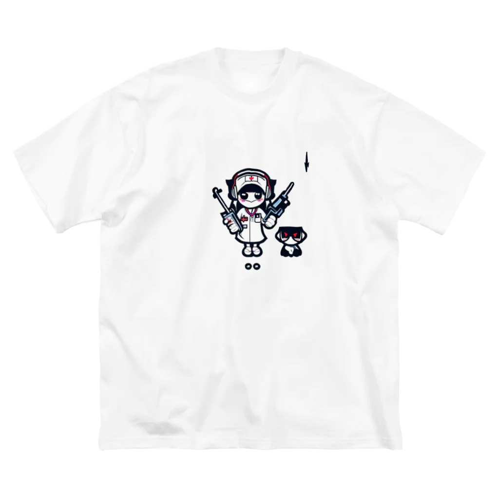 CuteCombatのCuteCombat_nurse(ナース)_ver.002 ビッグシルエットTシャツ