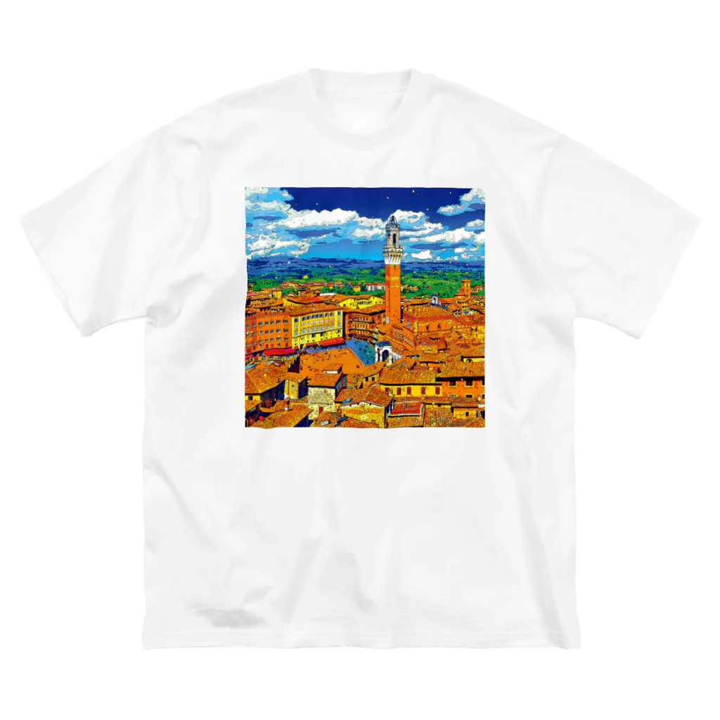 GALLERY misutawoのイタリア シエナの街並み Big T-Shirt