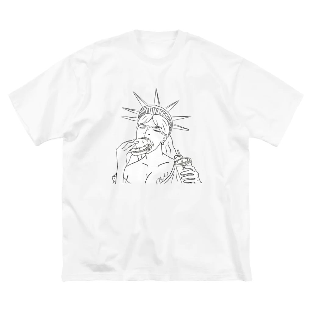 M.aphのMA-1 Statue of Liberty ビッグシルエットTシャツ