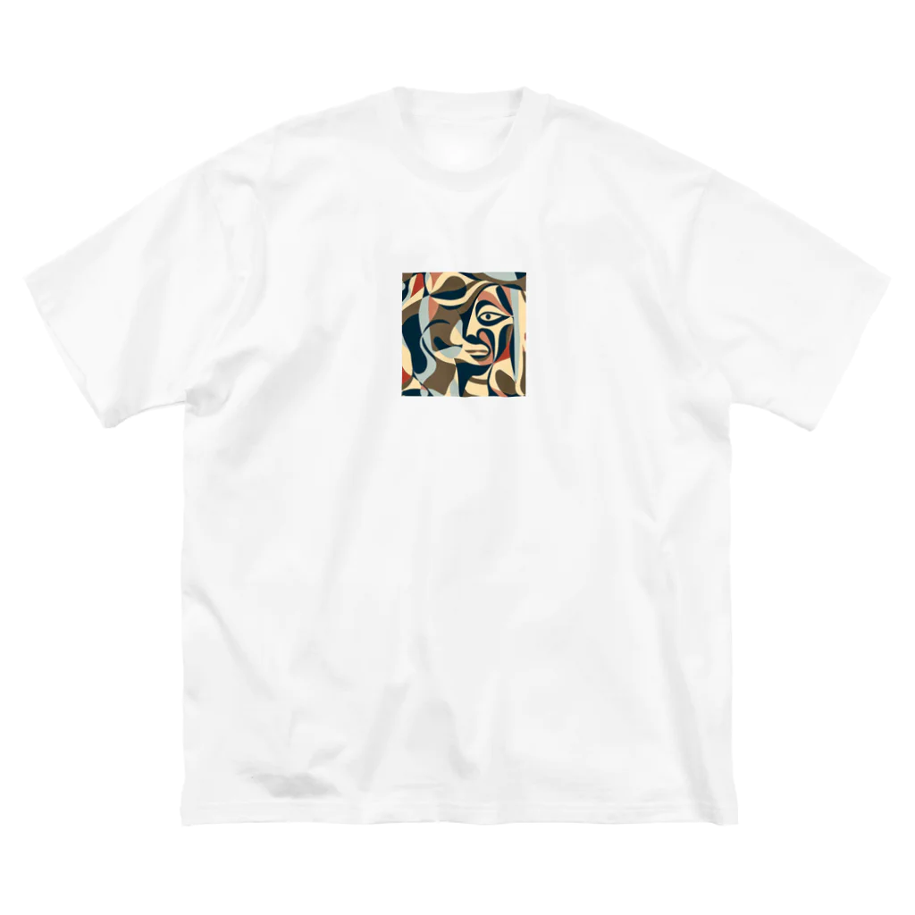 blue_springのピカソ風迷彩 Big T-Shirt