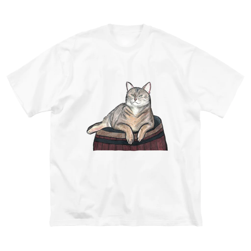 森図鑑の[森図鑑] 仏蘭西虎猫 Big T-Shirt