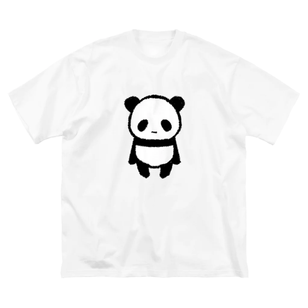 emucoのもふもふパンダ ビッグシルエットTシャツ