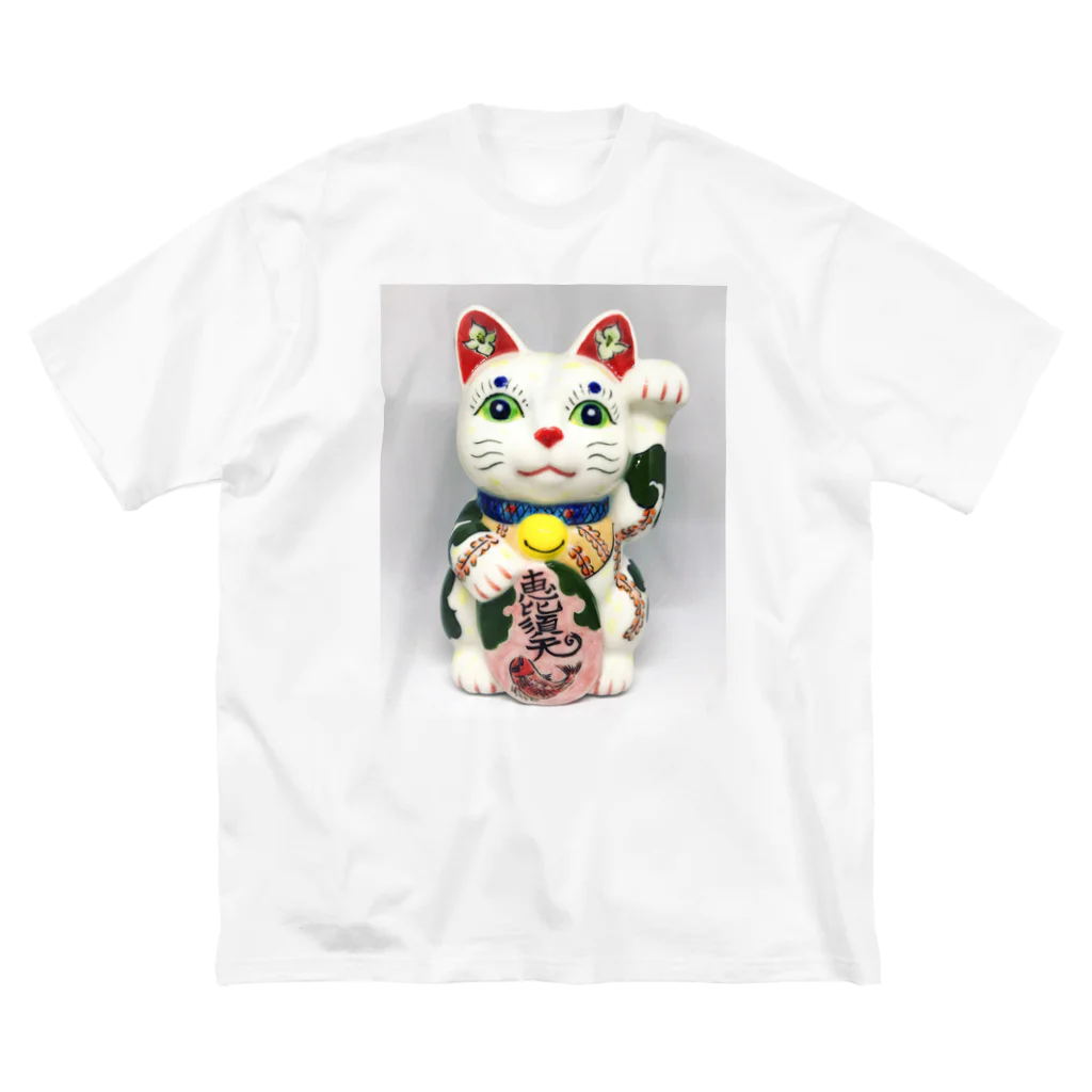 GENRYUの招き猫・恵比寿天 ビッグシルエットTシャツ