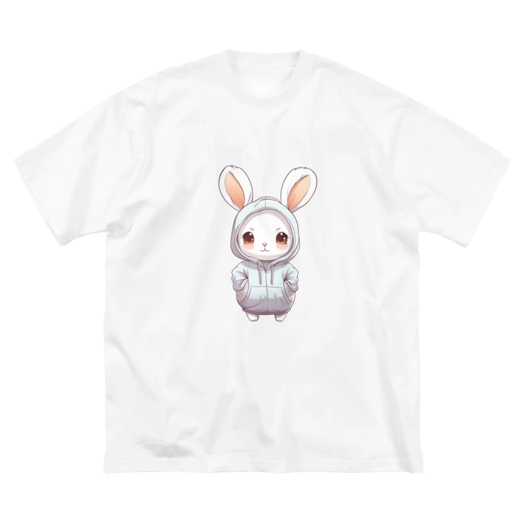 Vasetti_pressのパーカーを着ているうさぎちゃん Big T-Shirt