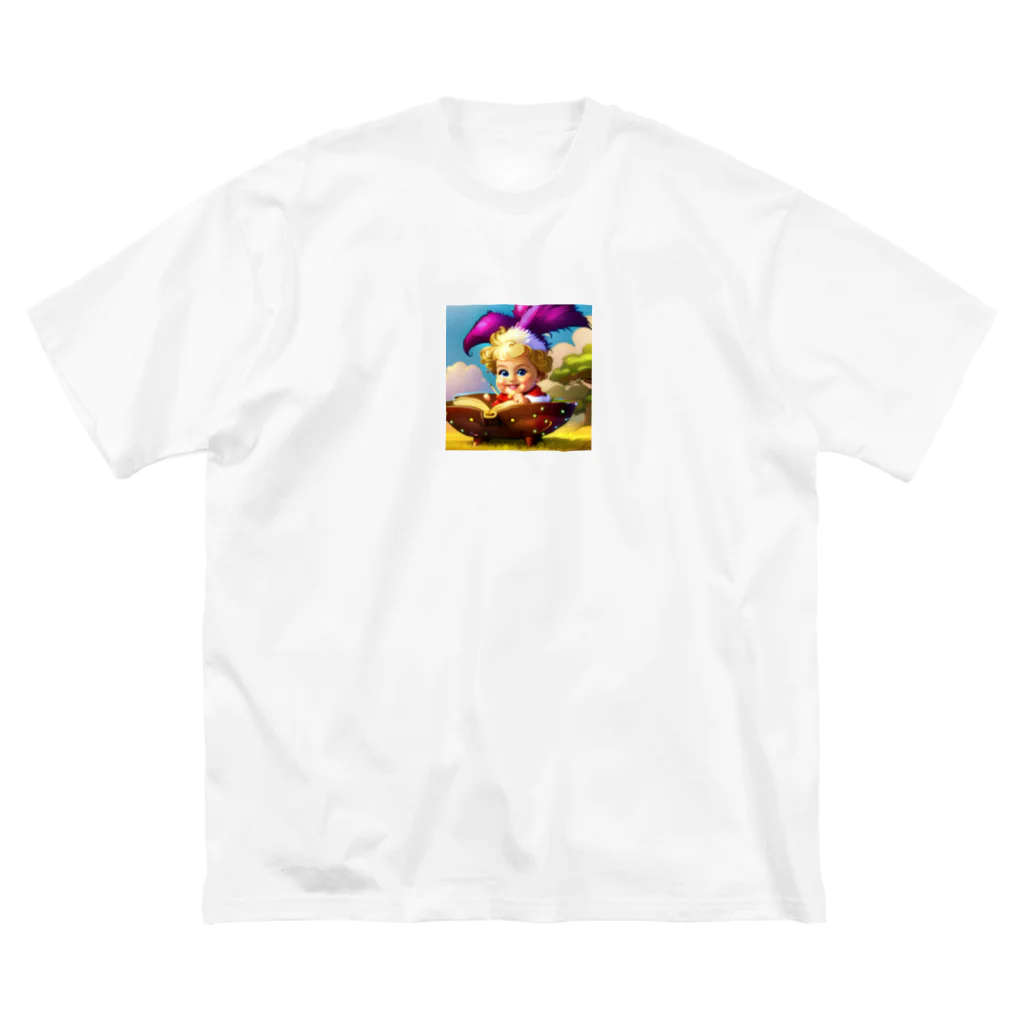 yuuya117の赤ちゃんの可愛いイラストグッズ ビッグシルエットTシャツ