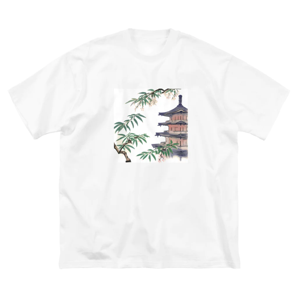 PTの部屋の京都の思い出 ビッグシルエットTシャツ