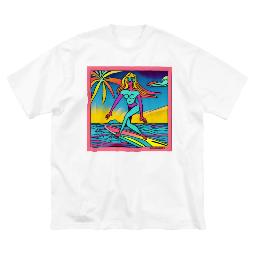 COCOSURFのサイケデリックCOCO ビッグシルエットTシャツ