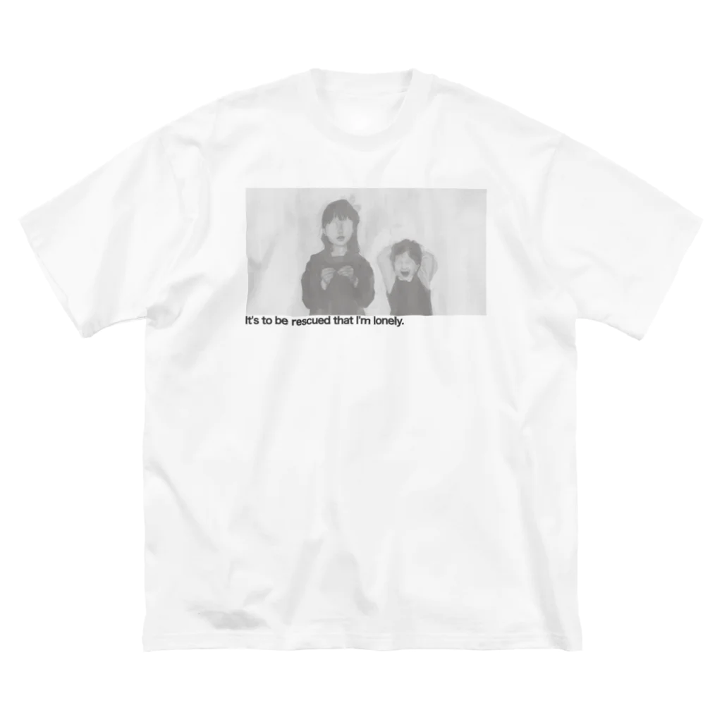 nattoooの姉妹白黒 Big T-Shirt