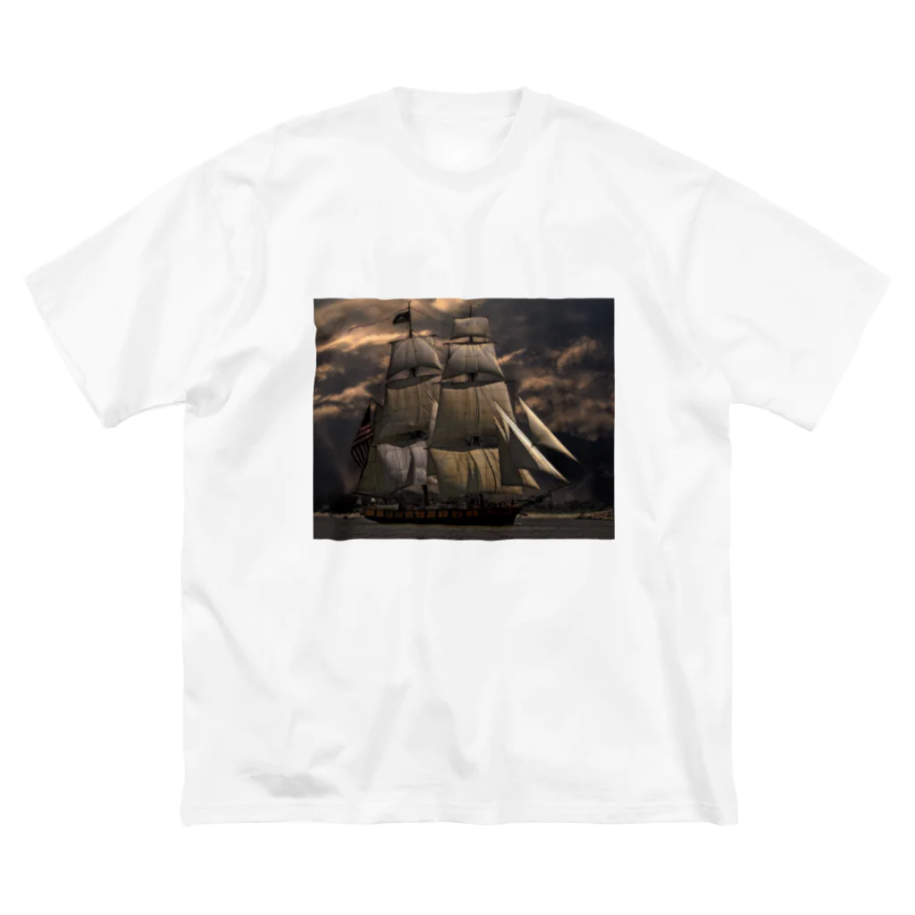 Fred HorstmanのOld Sailing Ship 古い 帆船 ビッグシルエットTシャツ