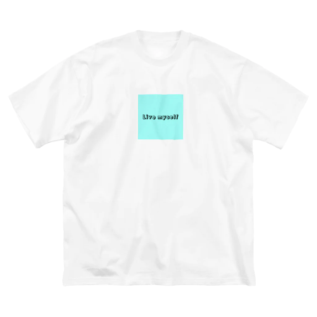 Billion HackのLive myself ビッグシルエットTシャツ