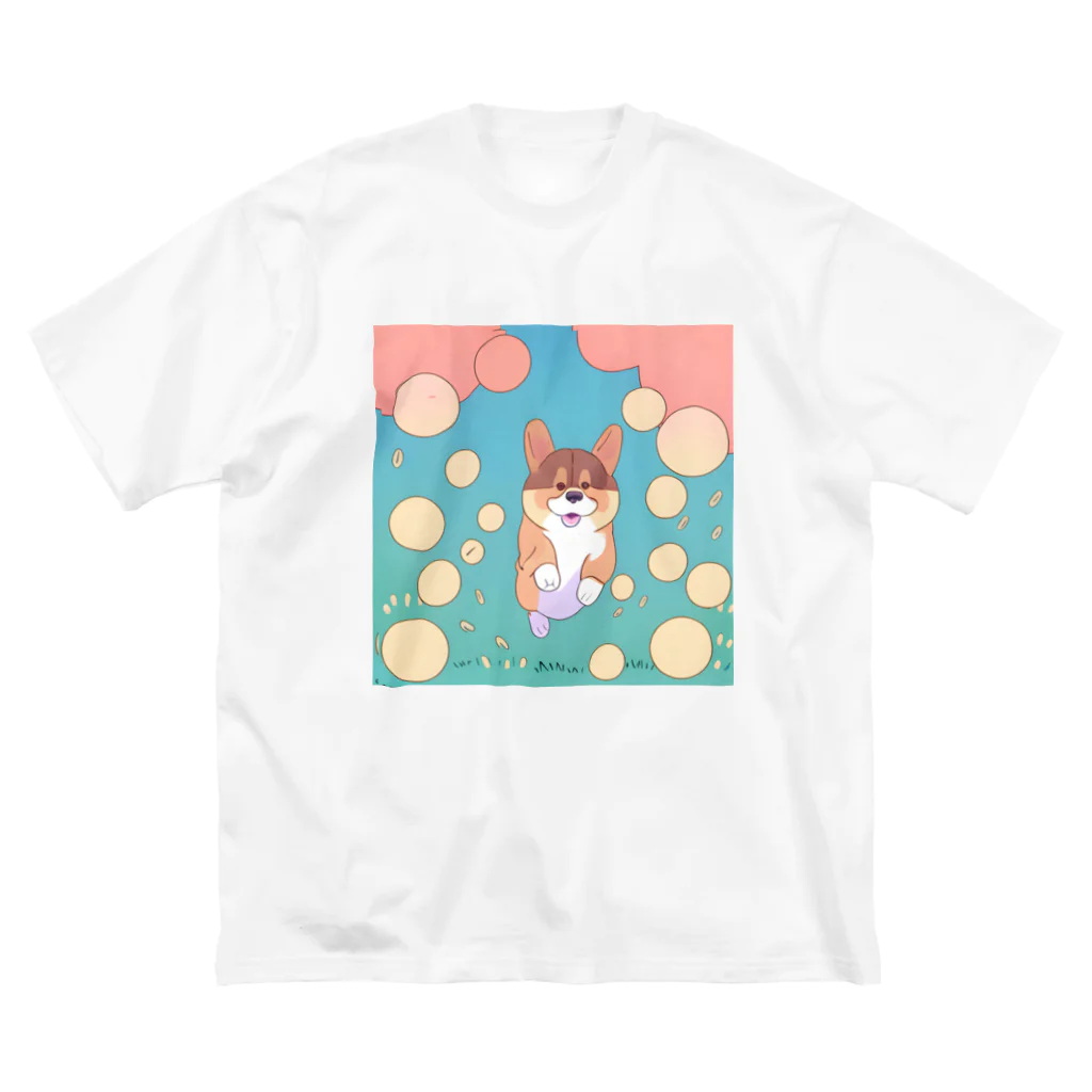 pandaの主人を見つけたコーギー Big T-Shirt