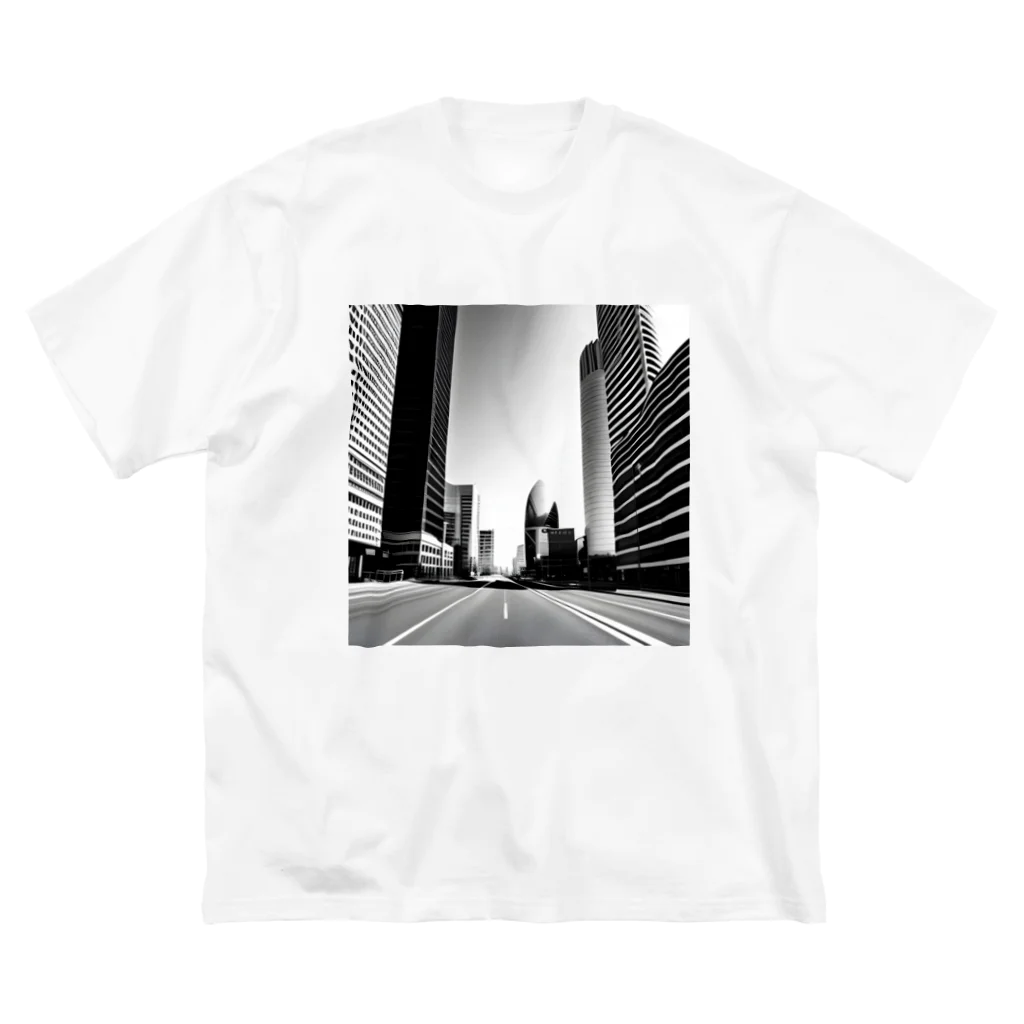 animaltennensuiの都市の鼓動：白黒で描くアーバンスケープ Big T-Shirt