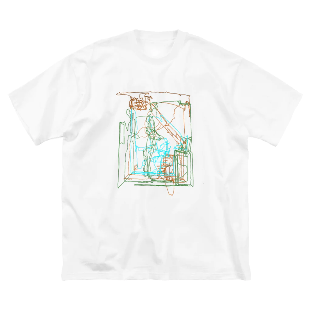 Gallery Gigiの「Gigiライブドローイング」(Shohei Shirai) ビッグシルエットTシャツ