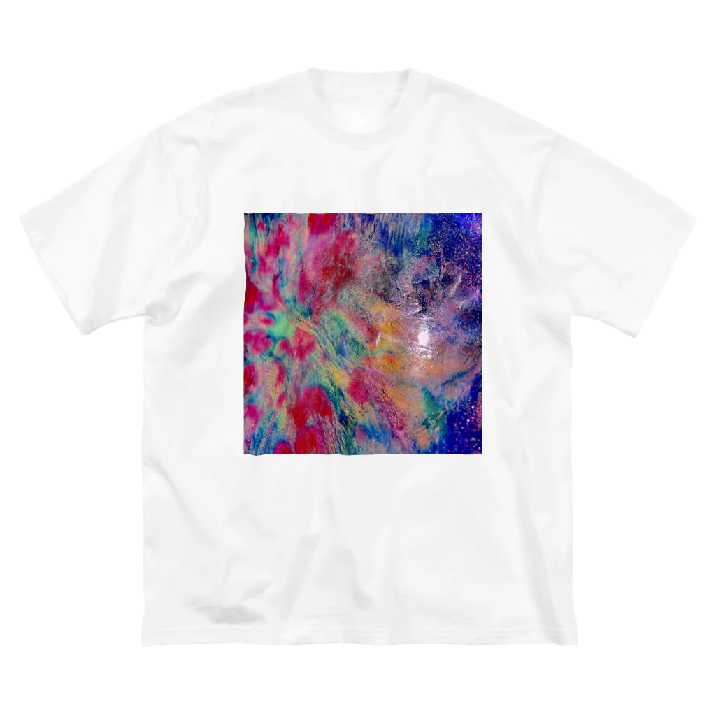 【抽象画】melty moon【フルイドアート】のキャンディ ビッグシルエットTシャツ
