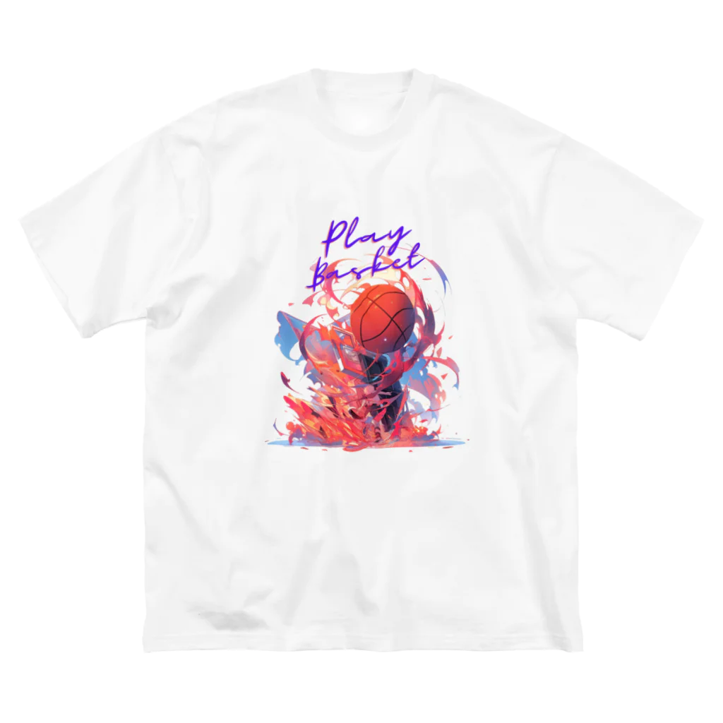 SUY_art_のPlay Basket ビッグシルエットTシャツ