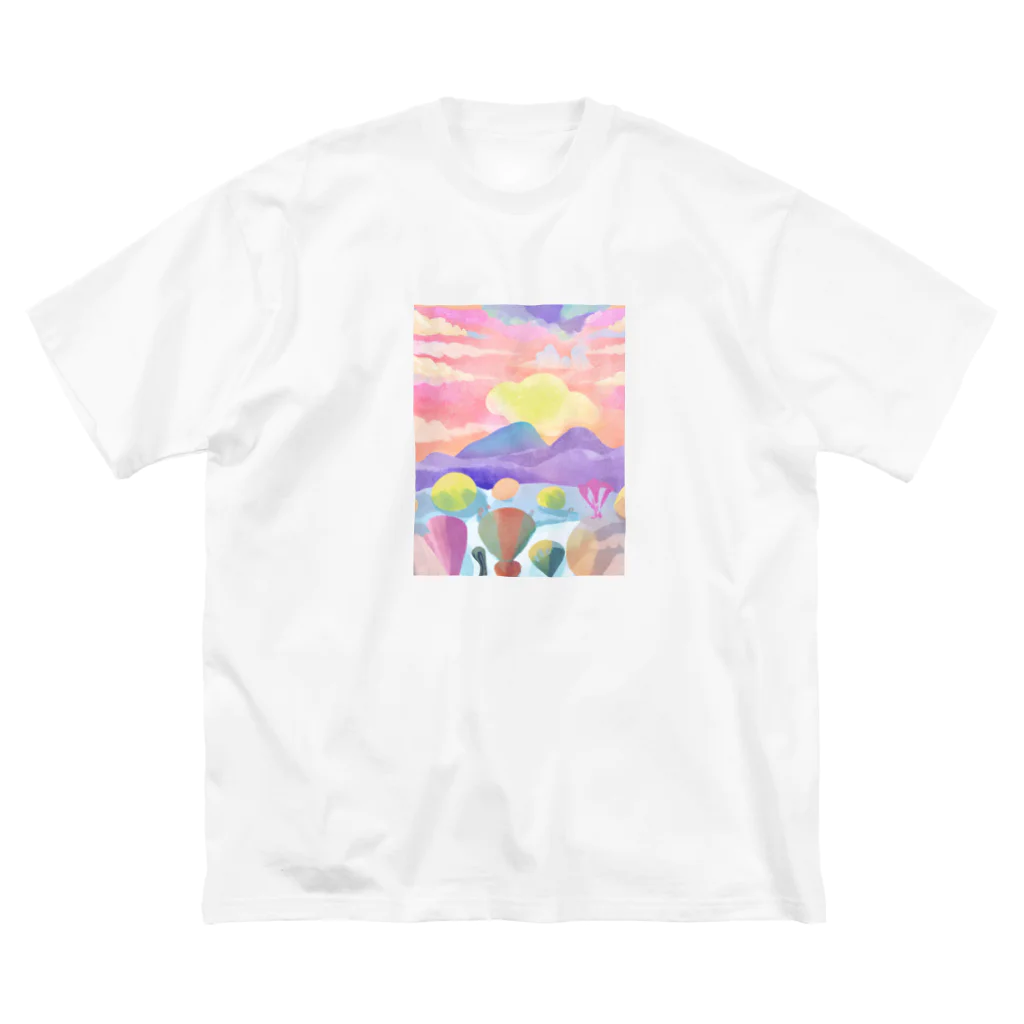 rapasuの夕やけ小やけ ビッグシルエットTシャツ