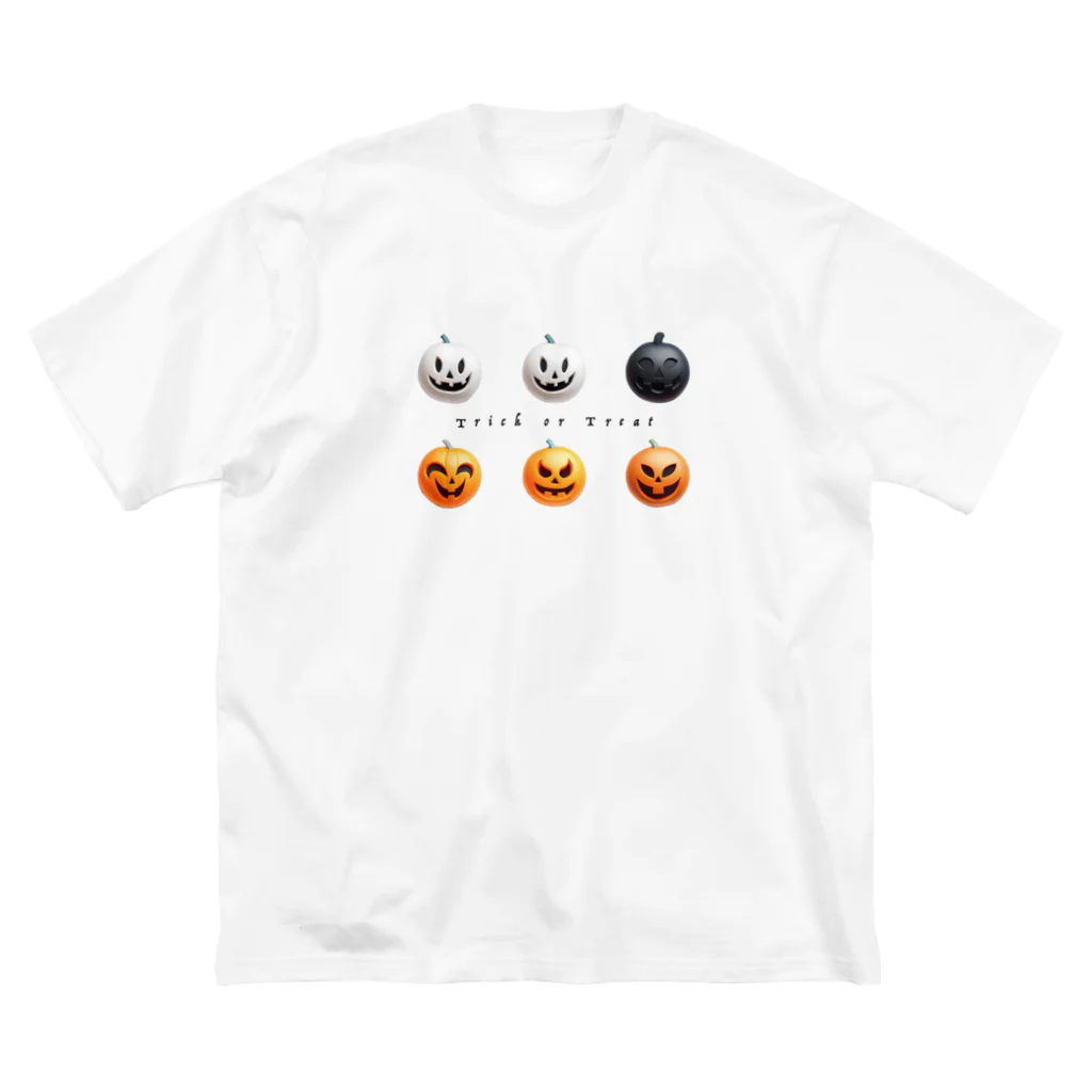 まみおデザインのTrick or Treat　かぼ6 ビッグシルエットTシャツ