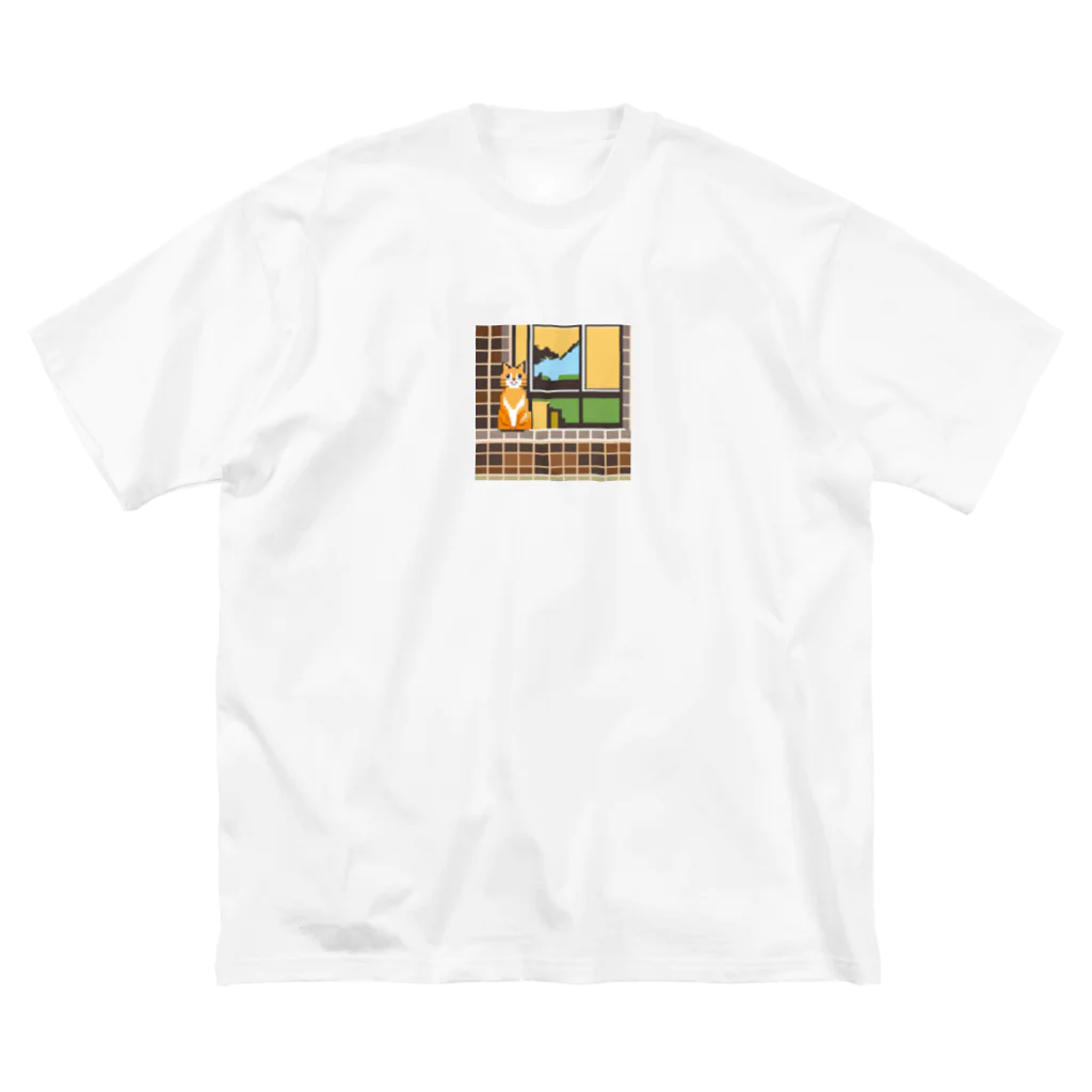 getprizeのドット絵の猫 ビッグシルエットTシャツ