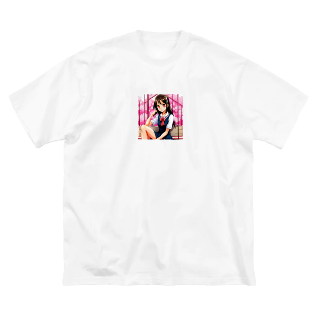 🎨デザイン宮殿🛍️の✨明るい美少女シリーズ：スレンダー女子高生エディション✨ Big T-Shirt