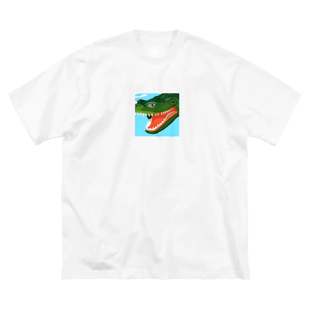 sasamakoのワニワニ ビッグシルエットTシャツ