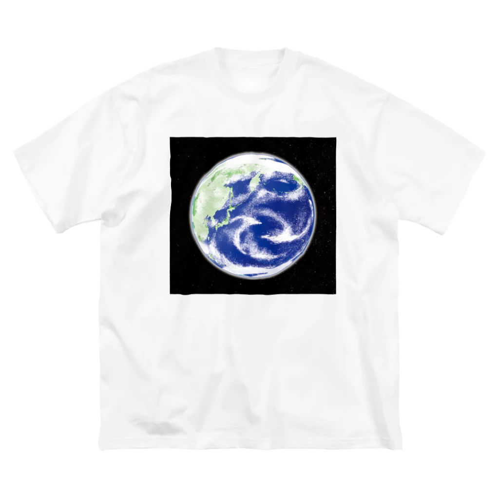 soundmobuの地球と星たち ビッグシルエットTシャツ