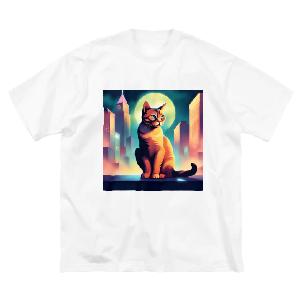 猫店の世紀末 猫 ver.art ビッグシルエットTシャツ