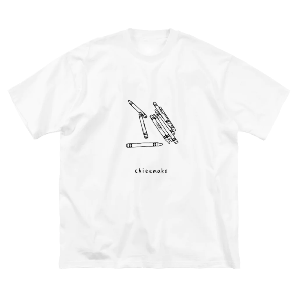 chieemakoのクレヨン ビッグシルエットTシャツ