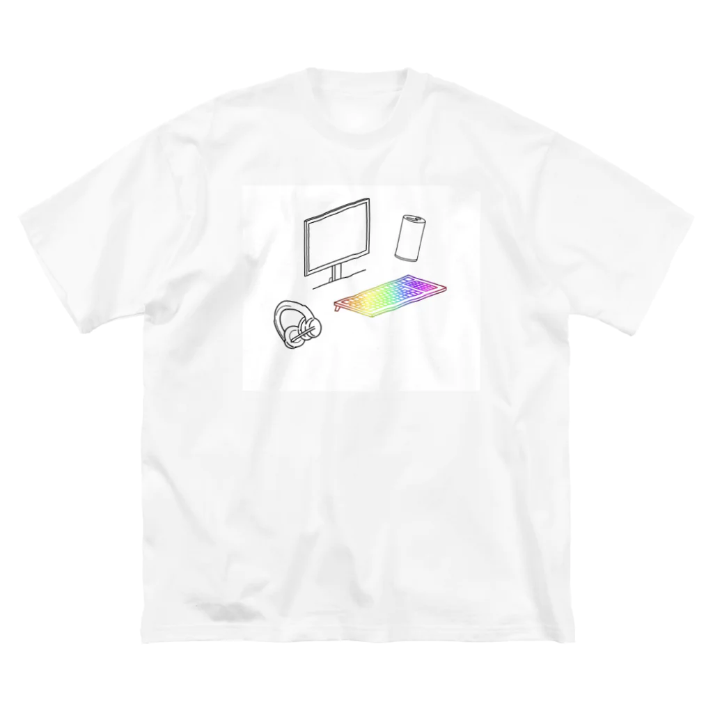 織　ShikiのPCゲーム ビッグシルエットTシャツ