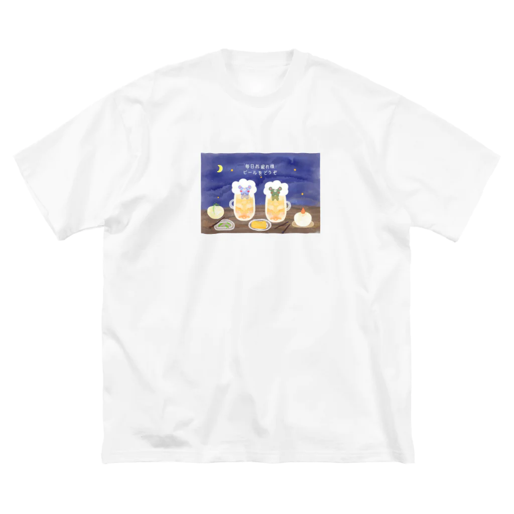 Fille de angeのふぃーゆどぅあんじゅ居酒屋【夜空】 ビッグシルエットTシャツ