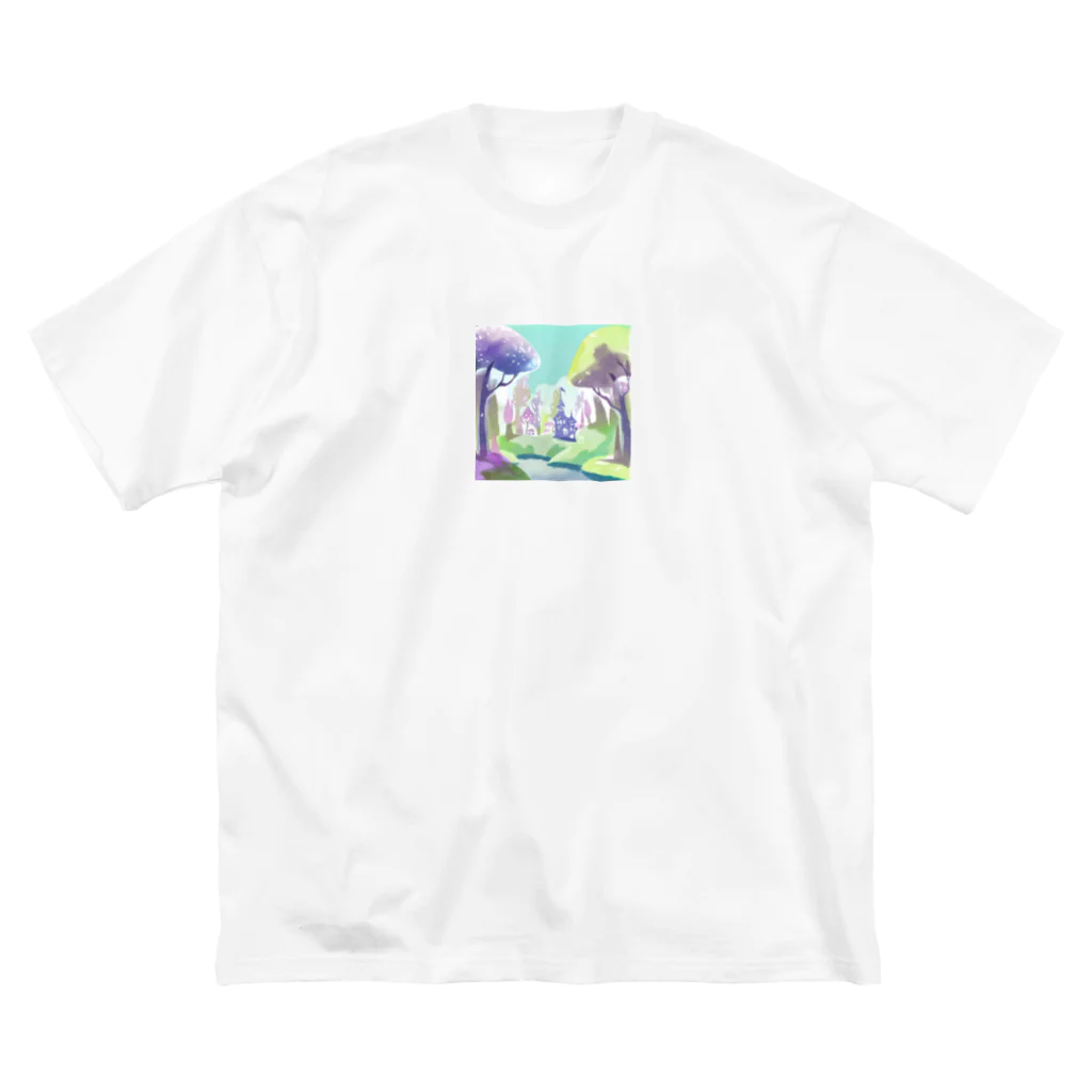 dxwtcrs94zの森のイラストグッズ Big T-Shirt