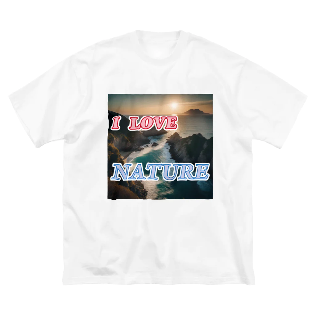 wataru-ingのI LOVE NATURE ビッグシルエットTシャツ