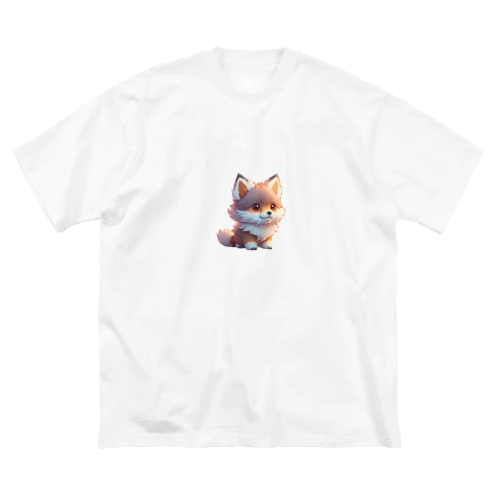 romi-yuのキツネくん ビッグシルエットTシャツ