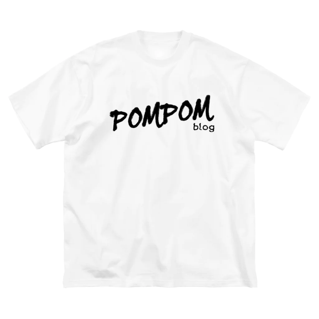 mf@PomPomBlogのDC PomPomBlog（black） ビッグシルエットTシャツ