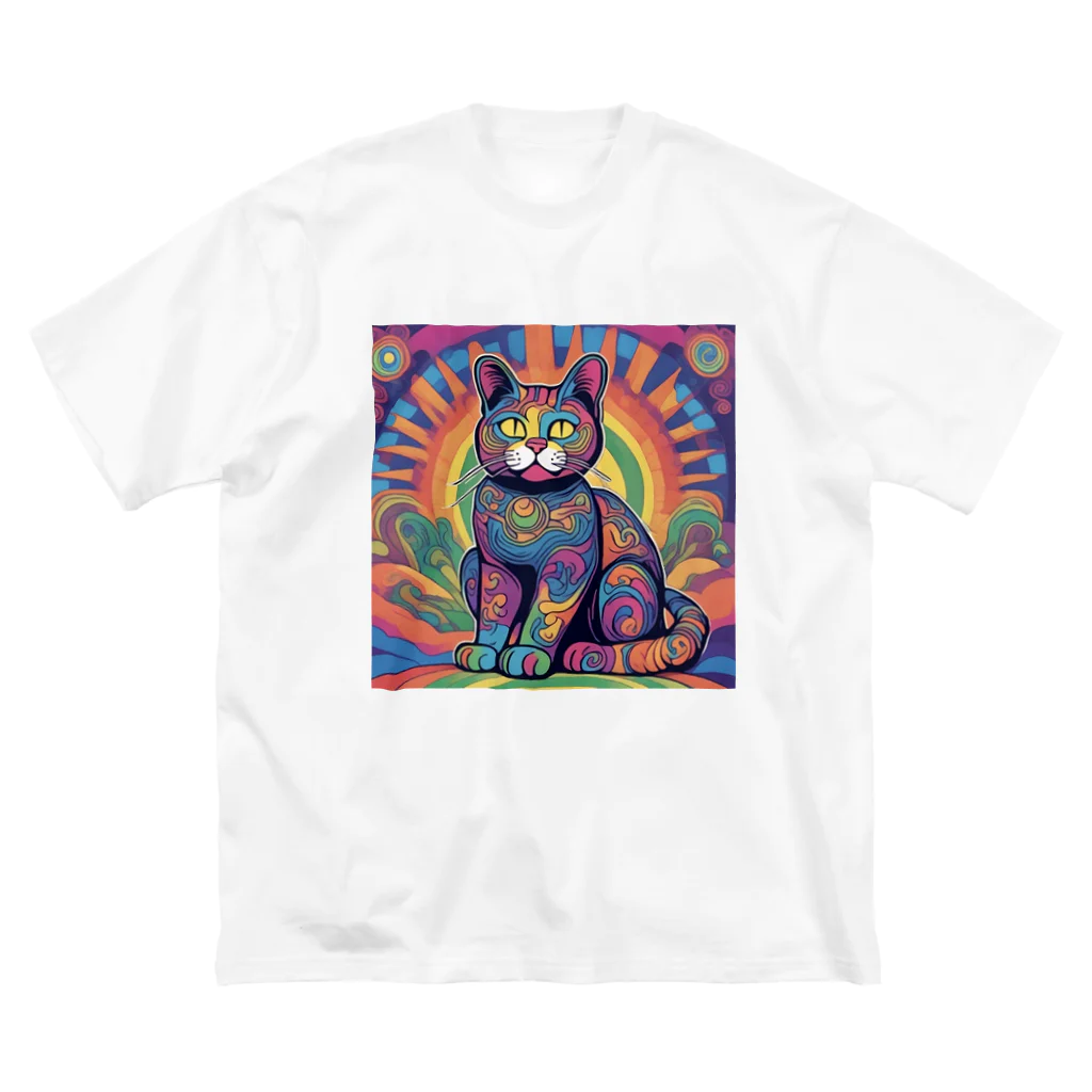 horoscope の招き猫 ビッグシルエットTシャツ