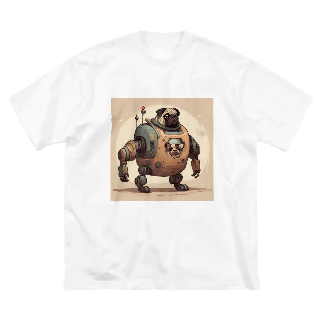 PUGおやじのロボパグ出動 Big T-Shirt