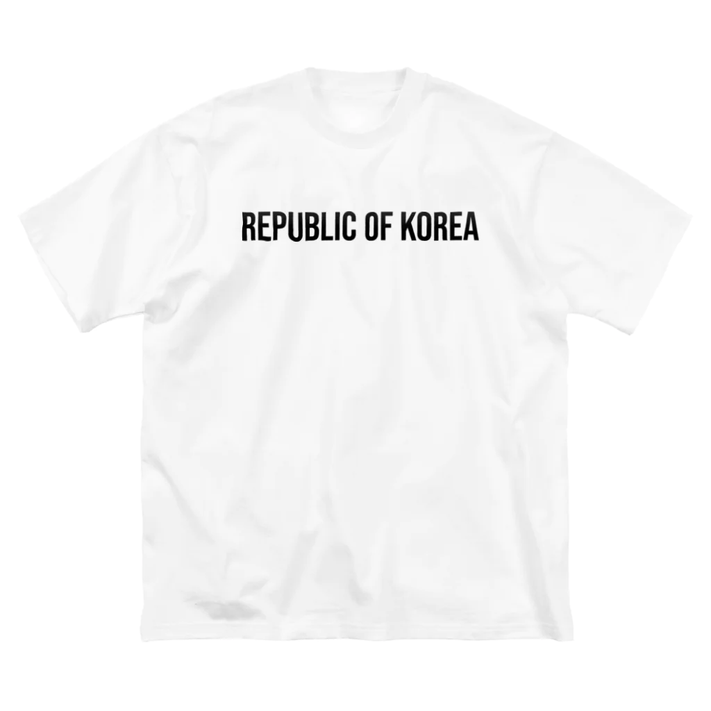 ON NOtEの韓国 ロゴブラック Big T-Shirt